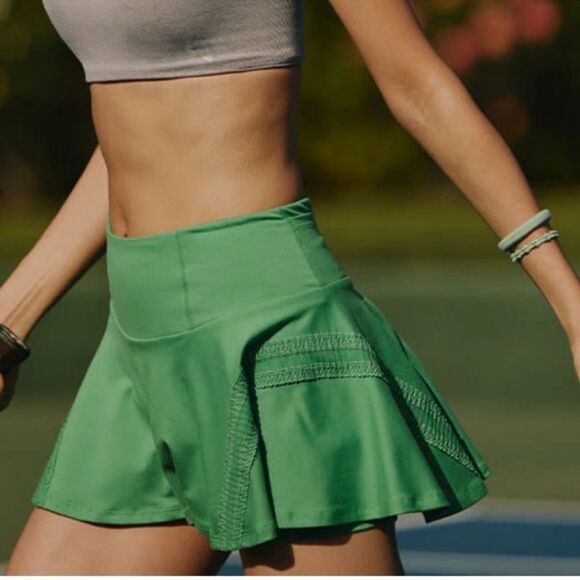Free People Pants - NWOT Free People Movement Green Tennis Skort